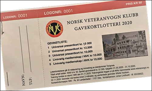 Trekning av NVKs lotteri